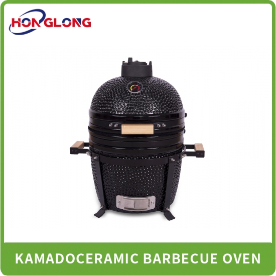 15-inch decorated Kamado ceramic oven, perfect for barbecuing