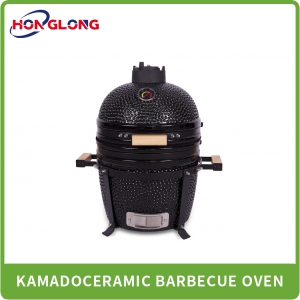 15-inch decorated Kamado ceramic oven, perfect for barbecuing