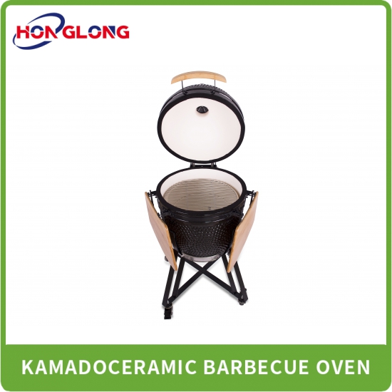21-inch decorated Kamado ceramic oven, perfect for barbecuing